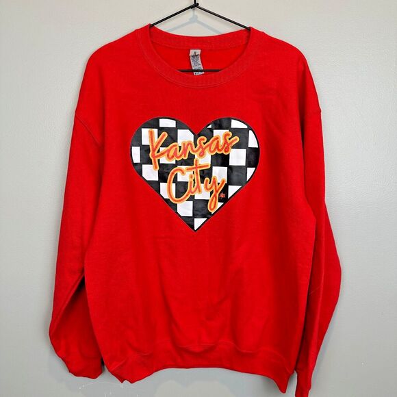 Kansas City Crewneck Sweatshirt Womens Medium Gildan - Picture 1 of 5
